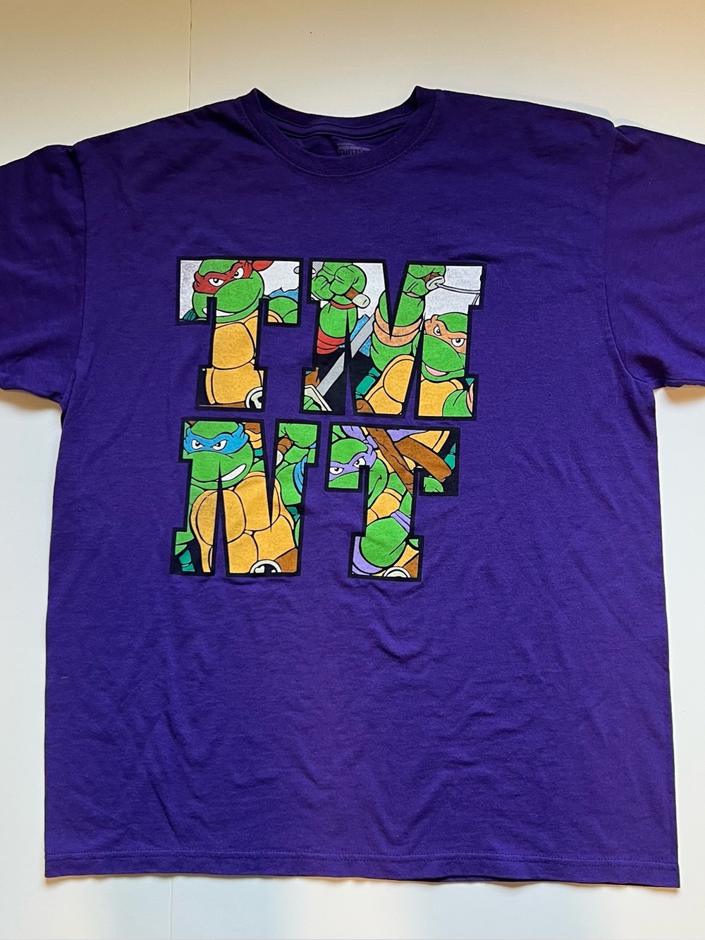 TMNT purple tee shirt adult size Large Teenage Mutant Ninja Turtles